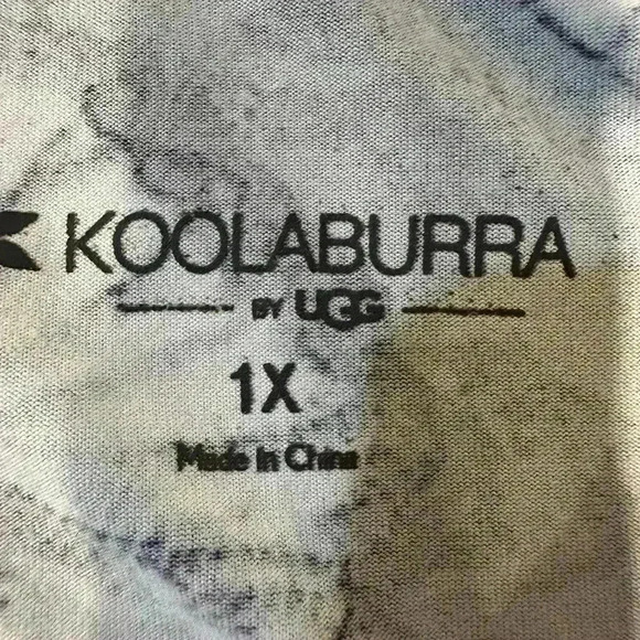 Kookaburra by Ugg Navy and white Print Tee Size 1X - Picture 2 of 5
